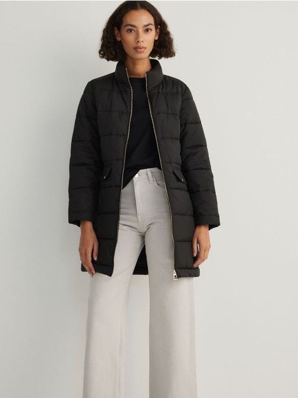 Reserved Reserved - Prošiveni light padded kaput - crno