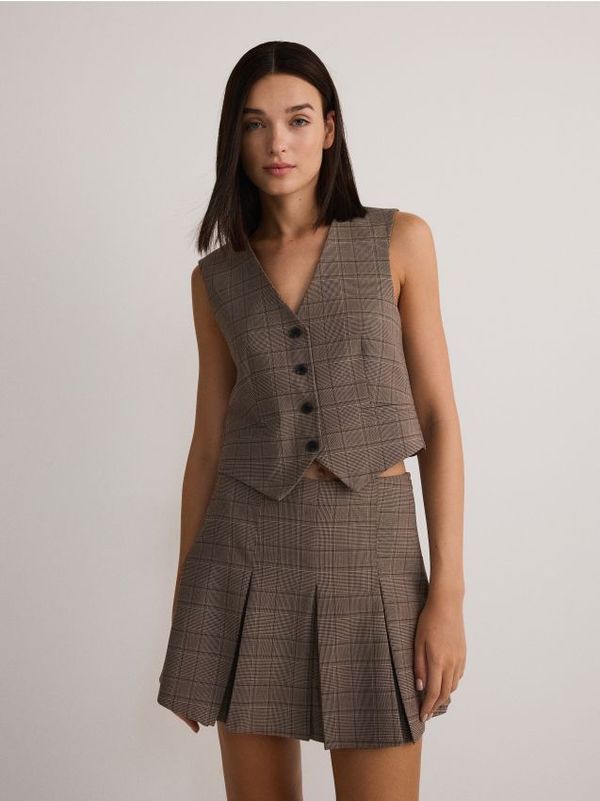 Reserved Reserved - Prsluk od mješavine viskoze - šaren