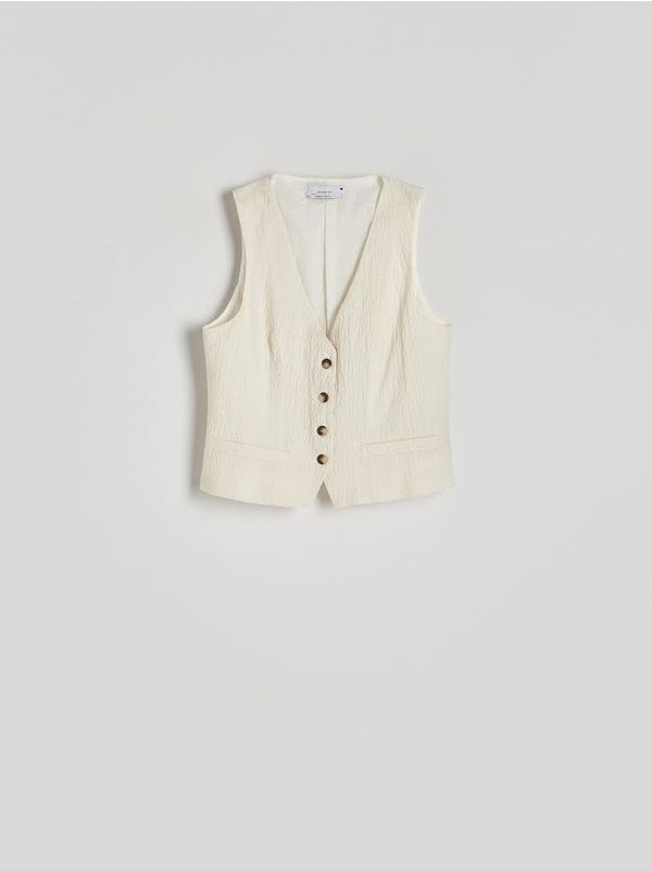 Reserved Reserved - Prsluk od odijela - bež