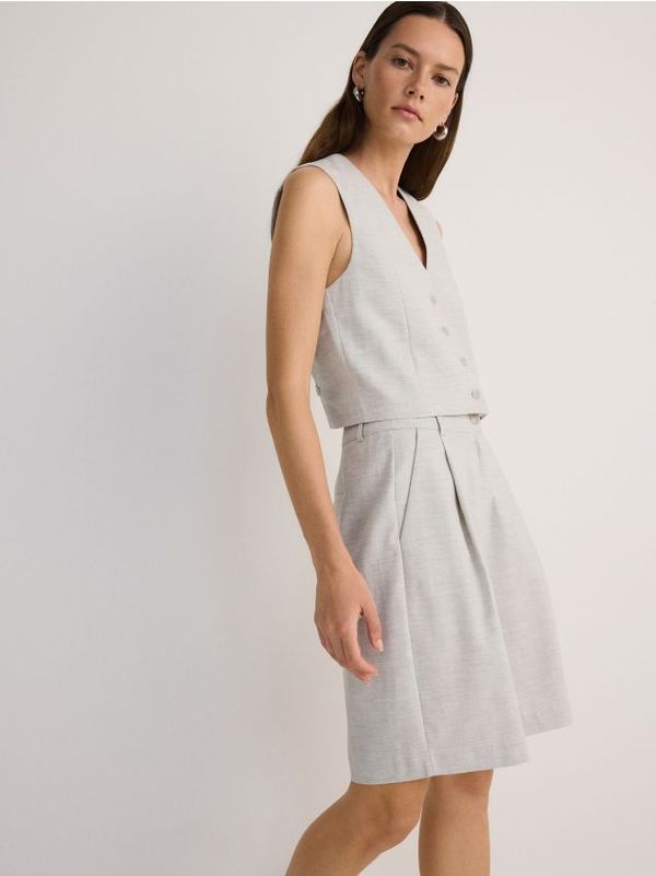 Reserved Reserved - Prsluk od odijela - svijetlo siva