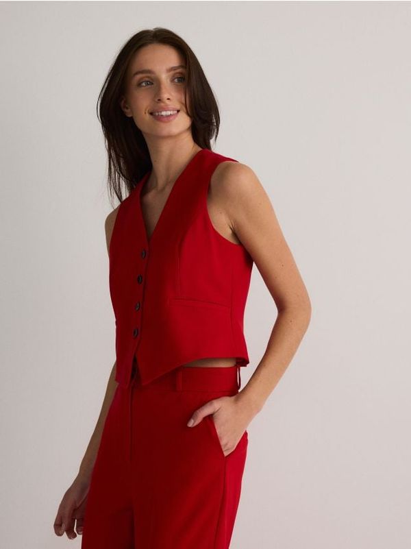 Reserved Reserved - Prsluk od sakoa - crvena