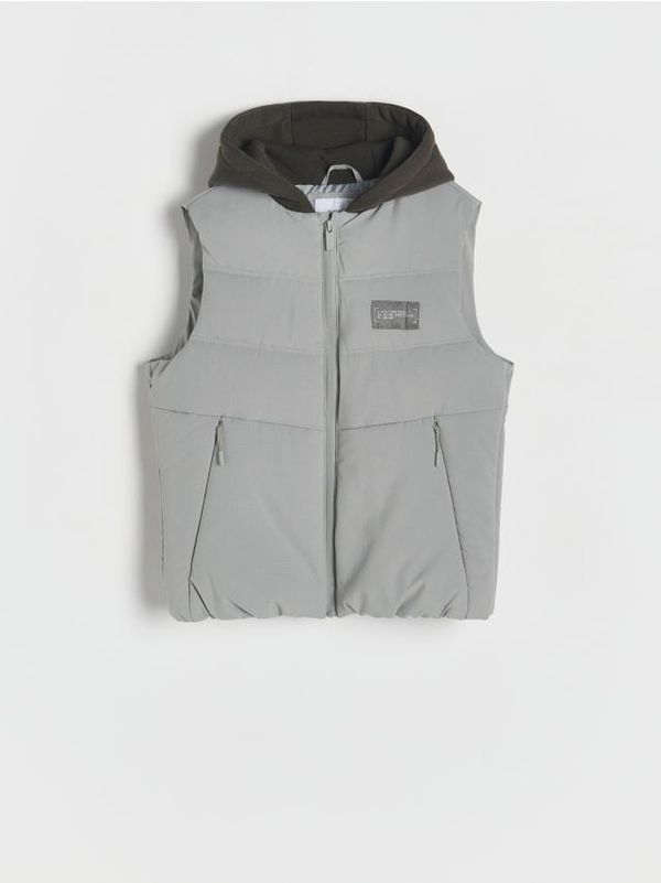 Reserved Reserved - Prsluk s kapuljačom - svijetlo siva