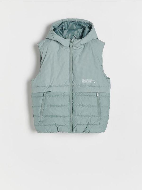 Reserved Reserved - Prsluk s kapuljačom - svjetlozeleno