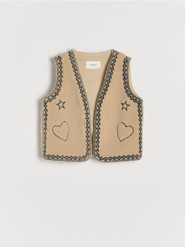 Reserved Reserved - Prsluk s vezom - bež