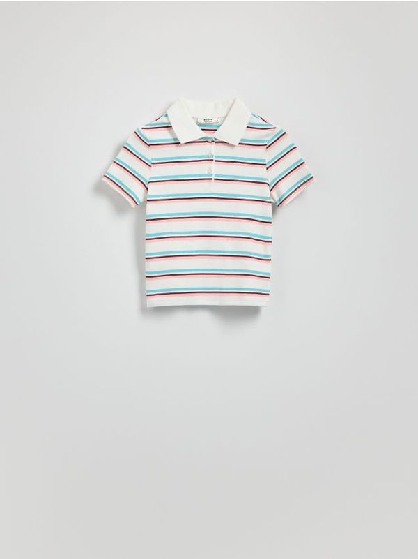 Reserved Reserved - Prugasta polo-majica - šaren