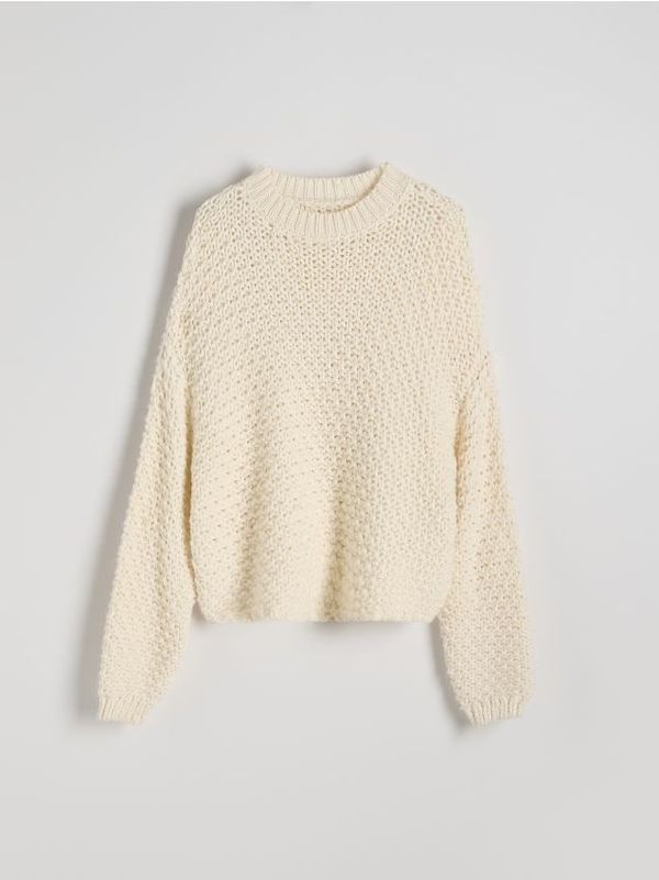 Reserved Reserved - Pulover od debelog pletiva - boja kože