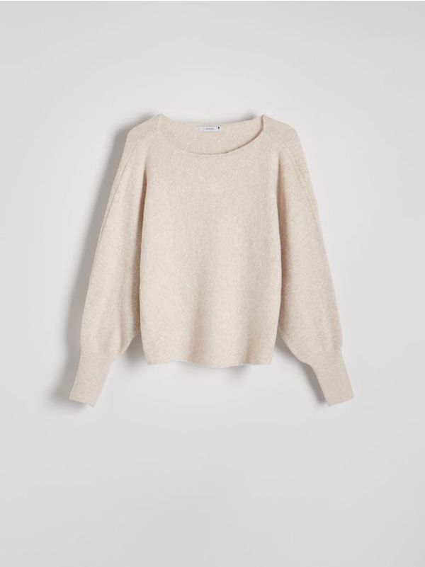 Reserved Reserved - Pulover puf rukava - bež