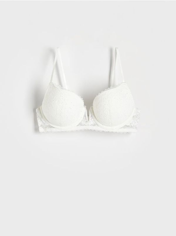 Reserved Reserved - Push-up grudnjak - krem