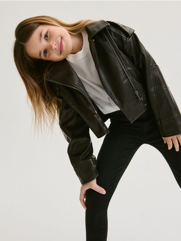 Reserved Reserved - Rastezljive jegging hlače - crno