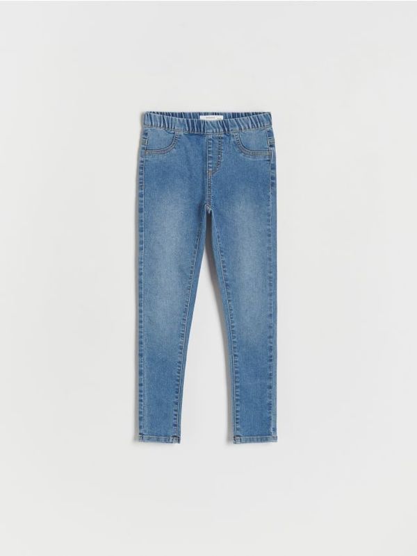 Reserved Reserved - Rastezljive jegging hlače - plavo