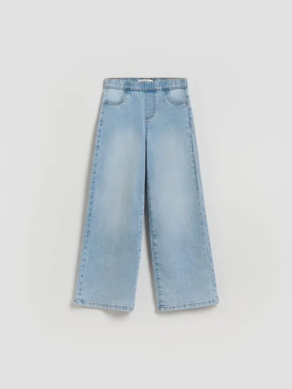 Reserved Reserved - Rastezljive wide leg traperice - plava