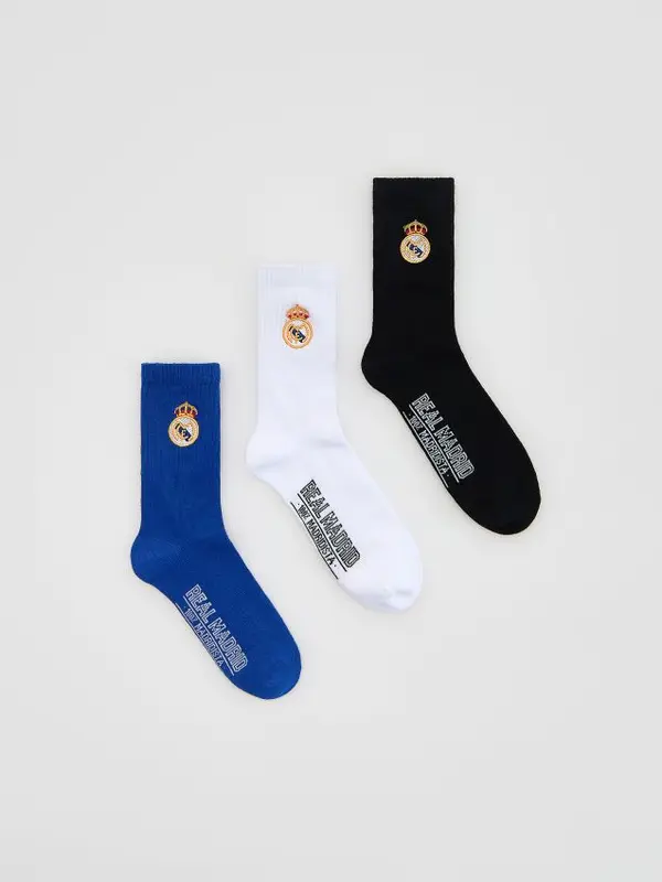 Reserved Reserved - Real Madrid čarape 3 pakiranja - indigo