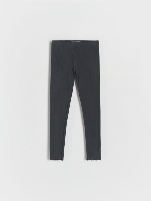 Reserved Reserved - Rebraste tajice s visokim udjelom pamuka - tamnosivo