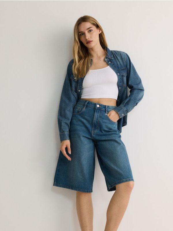 Reserved Reserved - Rebrasti top - bijela