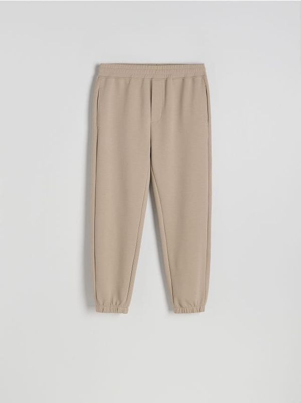 Reserved Reserved - Regular fit donji dio trenirke - bež