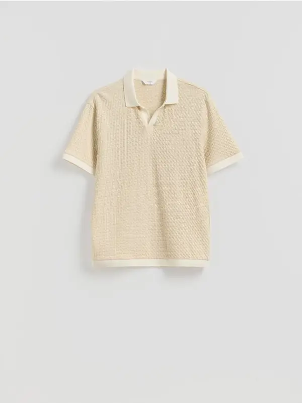 Reserved Reserved - Regular fit polo-majica - bež