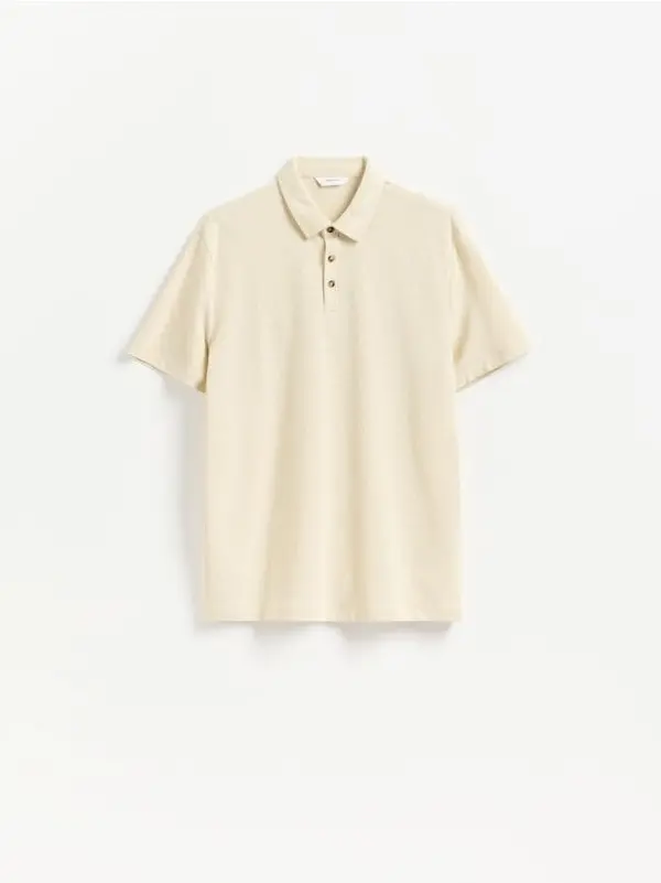 Reserved Reserved - Regular fit polo-majica - bež