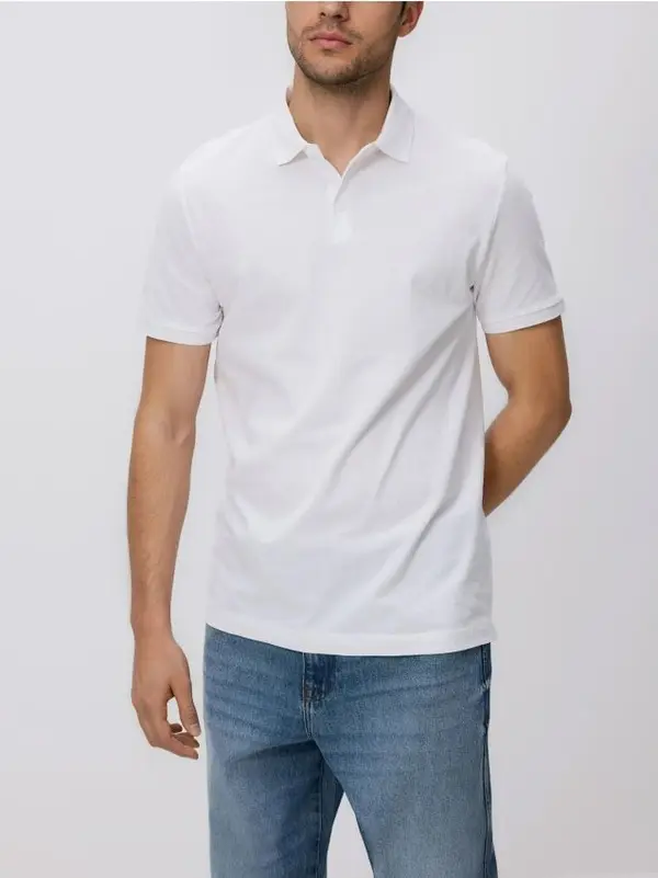 Reserved Reserved - Regular fit polo-majica - bijela