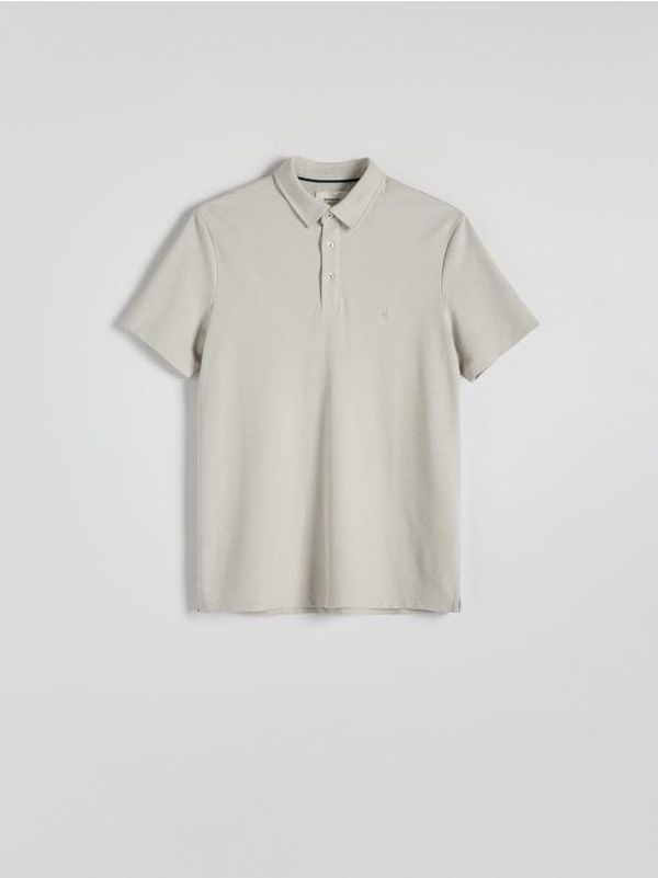 Reserved Reserved - Regular fit polo-majica - light grey