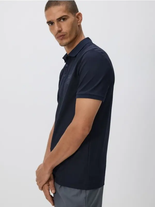 Reserved Reserved - Regular fit polo-majica - mornarsko plava