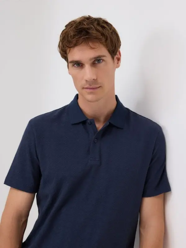Reserved Reserved - Regular fit polo-majica - mornarsko plava