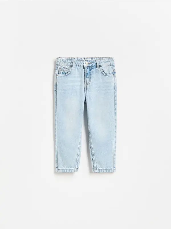 Reserved Reserved - Regular fit traperice - plava