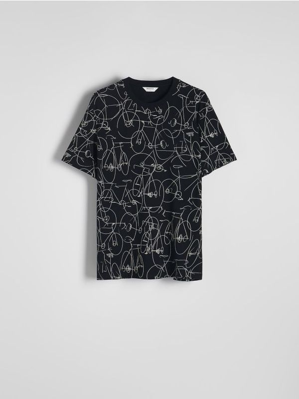 Reserved Reserved - Regular majica kratkih rukava - crno