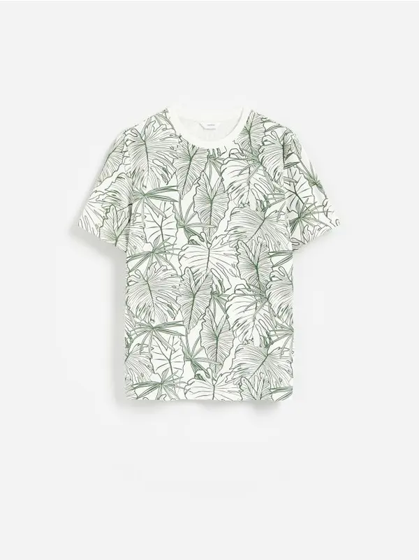 Reserved Reserved - Regular majica kratkih rukava - krem