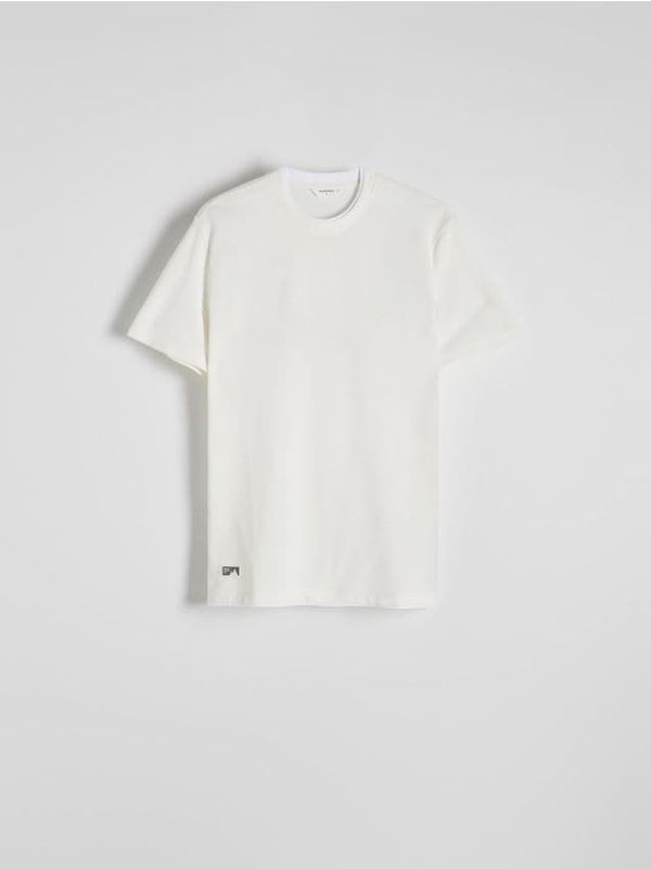 Reserved Reserved - Regular majica kratkih rukava - krem