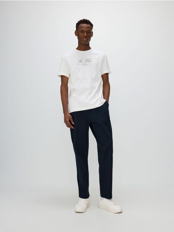 Reserved Reserved - Regular majica kratkih rukava s printom - bijela