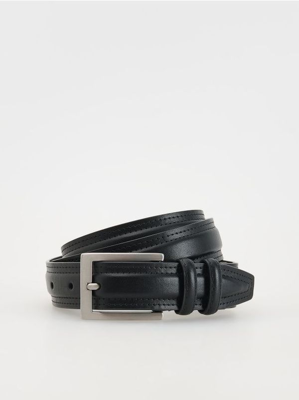Reserved Reserved - Remen od umjetne kože - crno