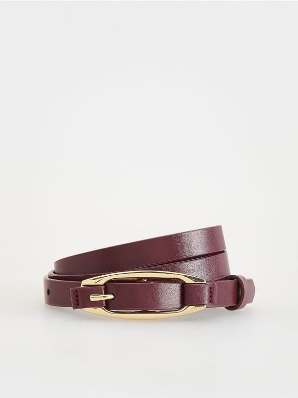 Reserved Reserved - Remen s ukrasnom kopčom - smeđi