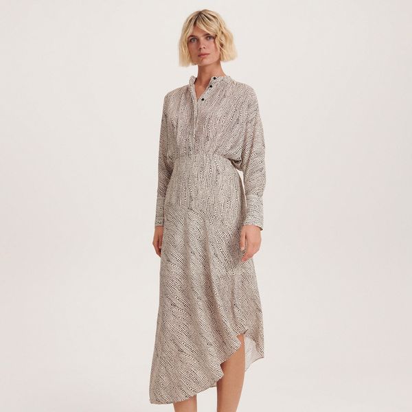 Reserved Reserved - Asimetrična midi haljina - Šarena