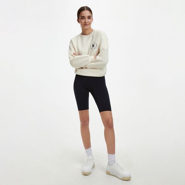 Reserved Reserved - Kratke biciklističke tajice s visokim udjelom pamuka - Tamnoplava