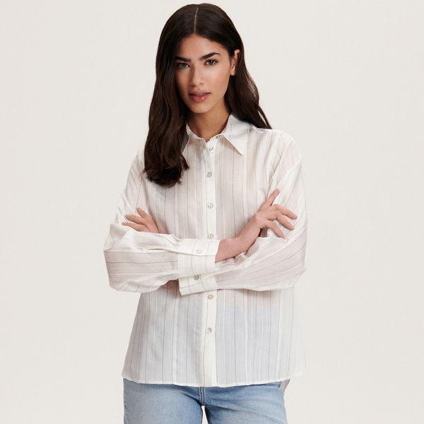 Reserved Reserved - Prugasta košulja - Slonovača