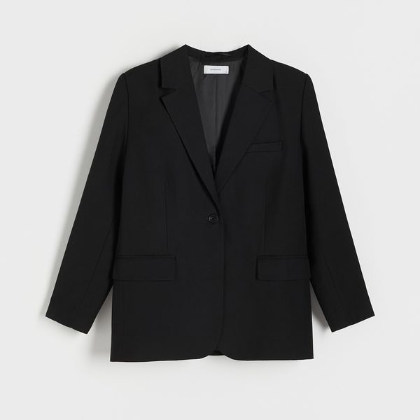 Reserved Reserved - Sako s jednostrukim kopčanjem - Crna