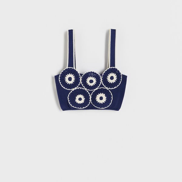 Reserved Reserved - Top od žerseja s aplikacijom - Šarena