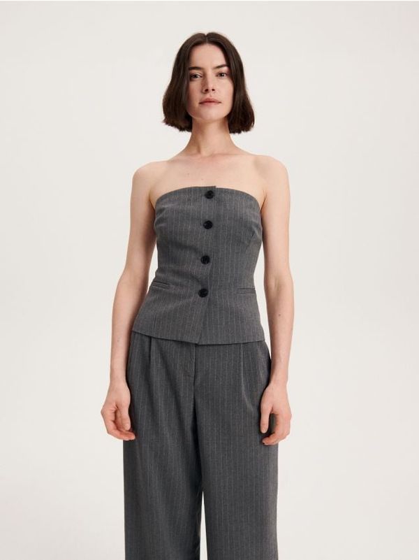 Reserved Reserved - Top u stilu korzeta - srednjesivo