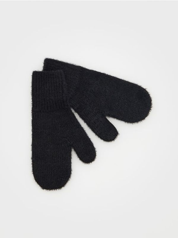 Reserved Reserved - Rukavice od žerseja - crno