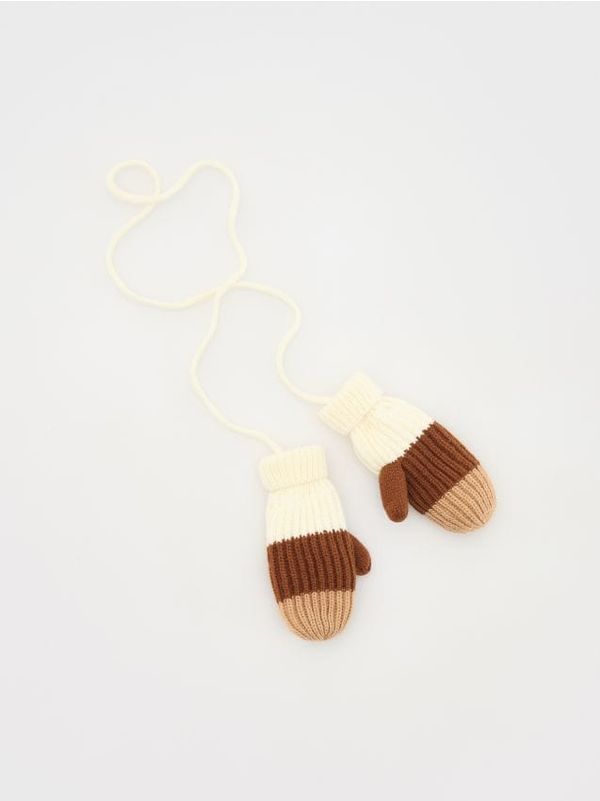 Reserved Reserved - Rukavice s vezicom - boja kože