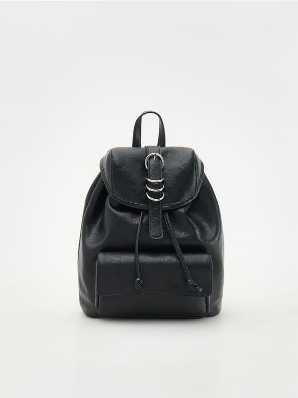 Reserved Reserved - Ruksak od umjetne kože - crno