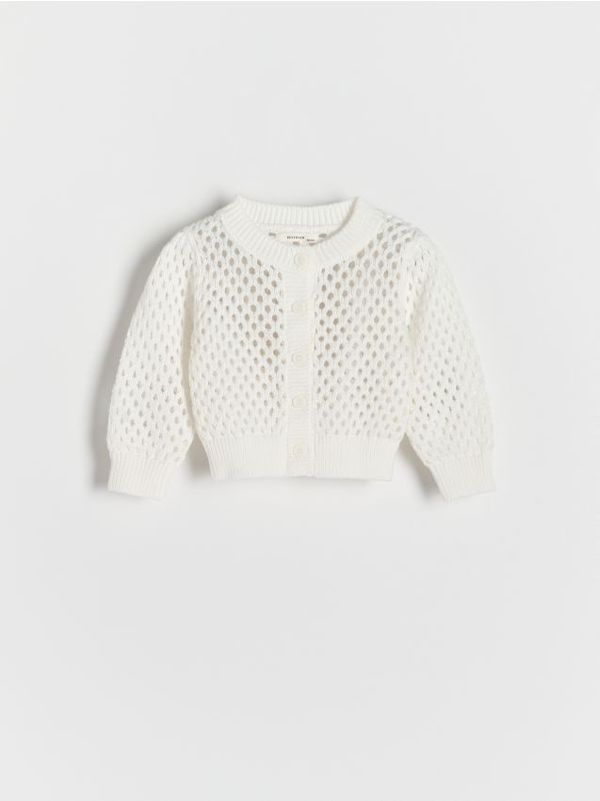 Reserved Reserved - Rupičasta vesta - bijela