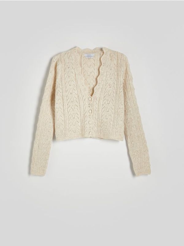 Reserved Reserved - Rupičasti džemper - boja kože