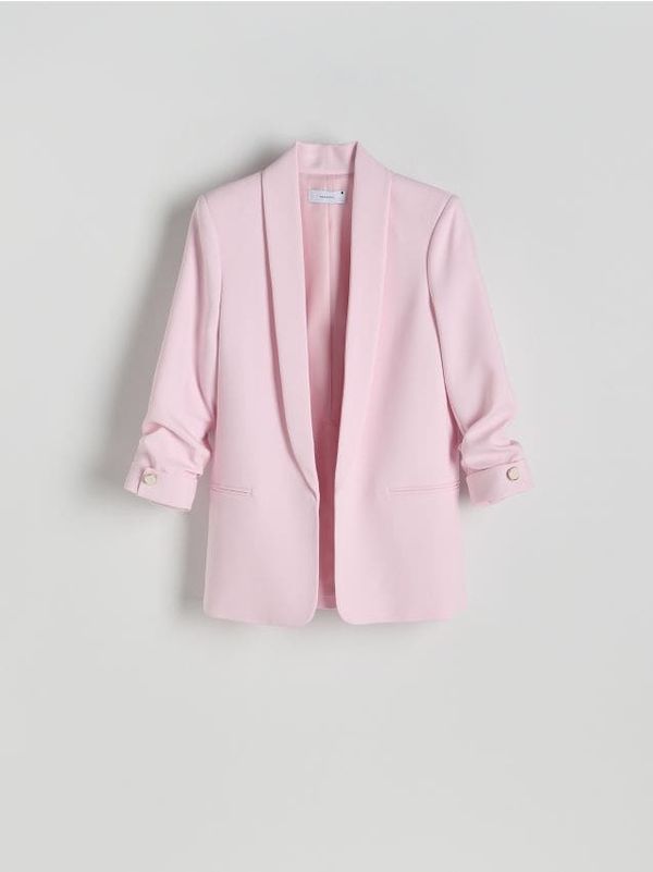 Reserved Reserved - Sako nabranih rukava - pastelnoružičasto