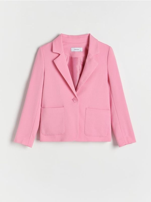 Reserved Reserved - Sako od mješavine viskoze - ružičasta