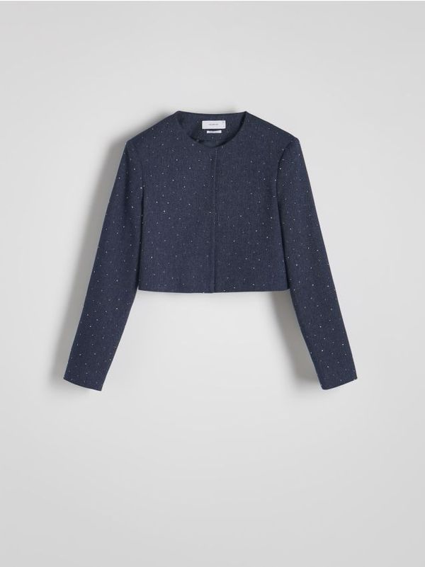 Reserved Reserved - Sako s aplikacijom sa šljokicama - mornarsko plava