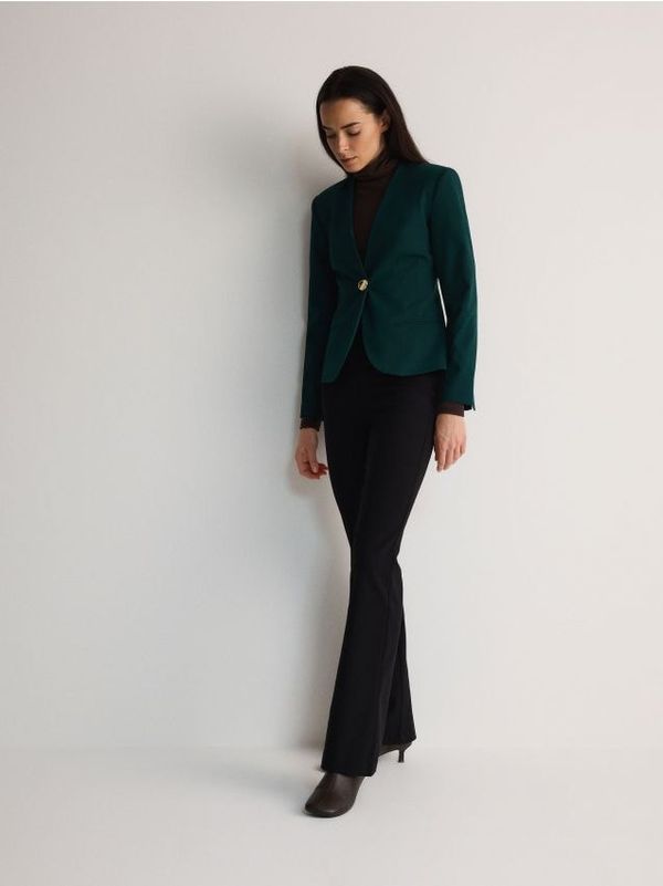 Reserved Reserved - Sako s mješavinom viskoze - plavozeleno