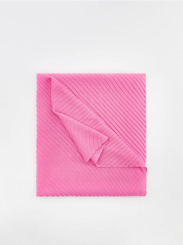 Reserved Reserved - Šal od strukturirane tkanine - boja fuksije