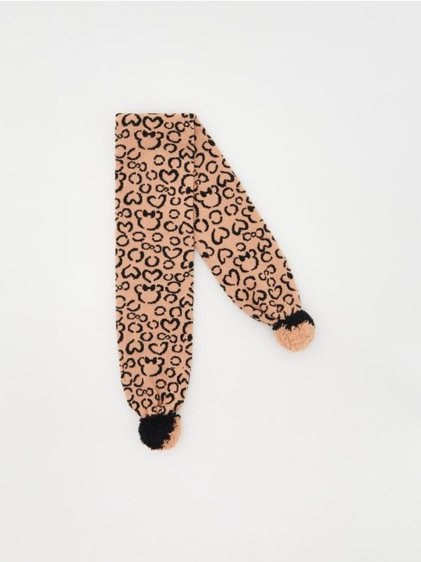 Reserved Reserved - Šal s pomponima Minnie Mouse - bež