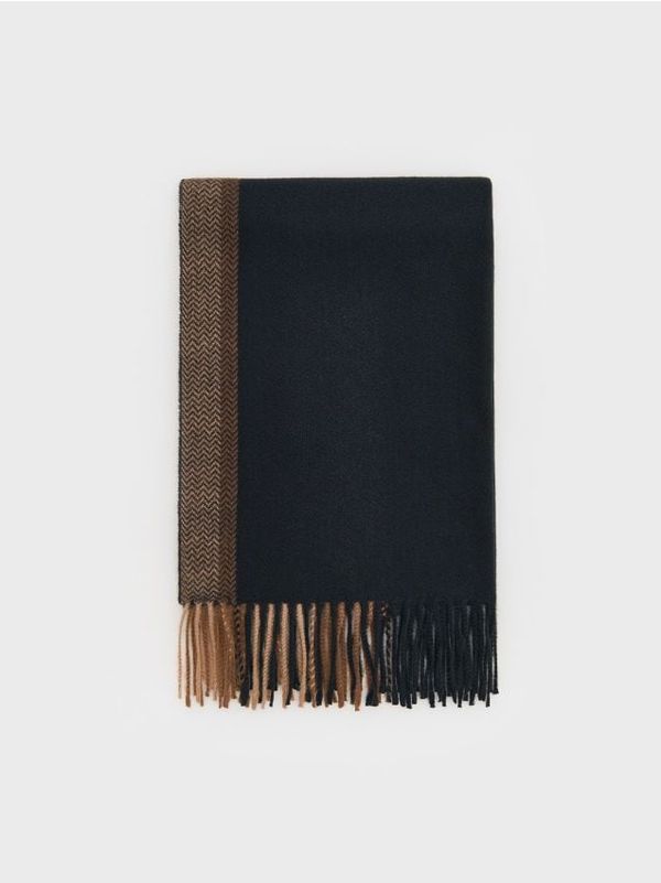 Reserved Reserved - Šal s resama - bež